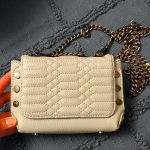 John John Baby Blue Mini Crossbody Bag – Genuine Leather NEW
